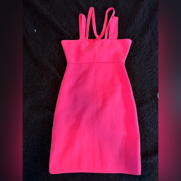 NBD Hot Pink Cross-Strap Mini Dress - Picture 6 of 9